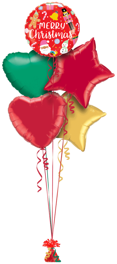 Christmas Joy Balloon Bunch