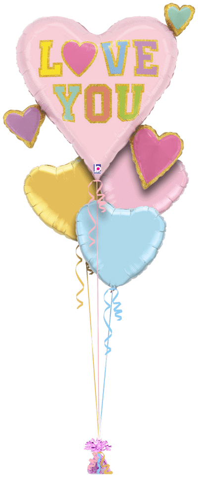 Love You Balloon Bunch