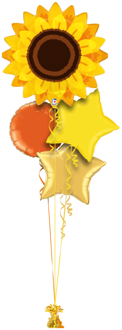 Giant Sunflower Balloon Bunch