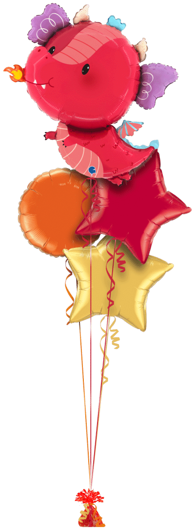 Cute Dragon Balloon Bunch