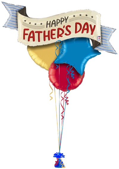 Father's Day Banner Balloon Bunch