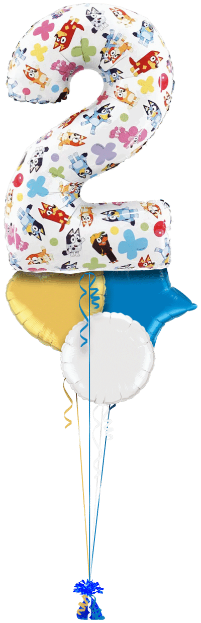 Bluey Big 2 Balloon Bunch