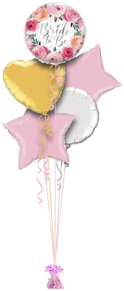 Bride To Be Floral Balloon Bunch