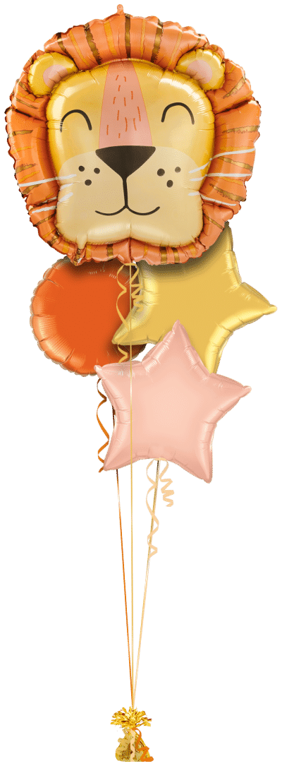 Happy Lion Balloon Bunch
