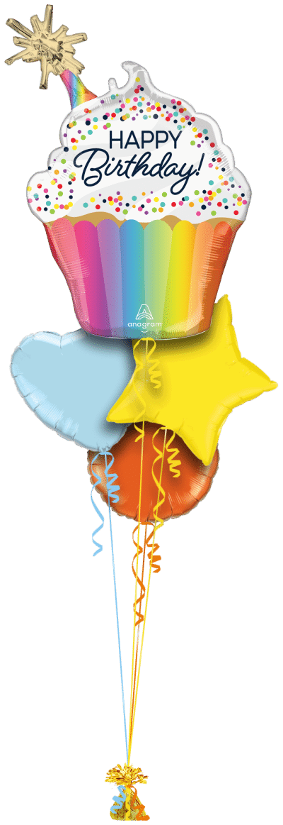 Giant Sparkle Cupcake Balloon Bunch