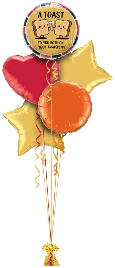 A Toast To Both of You Balloon Bunch