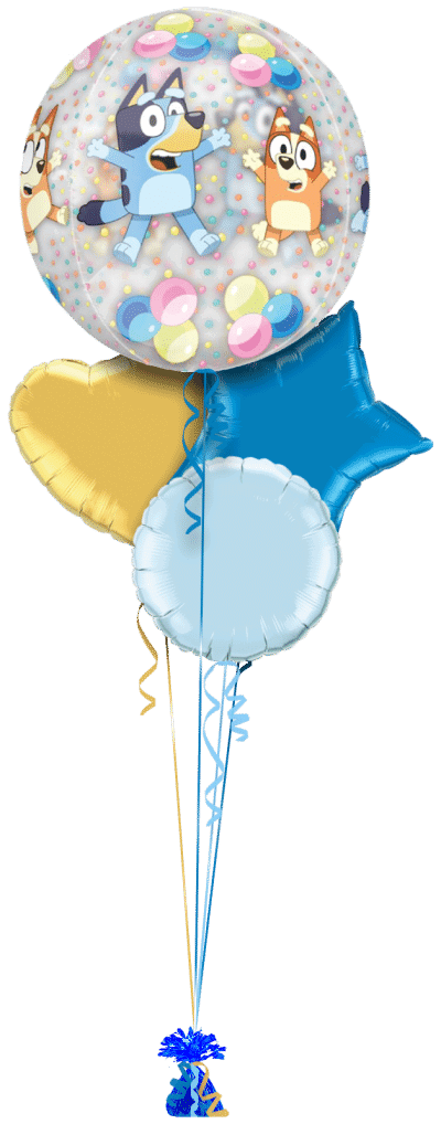 Bluey and Bingo Orbz Balloon Bunch