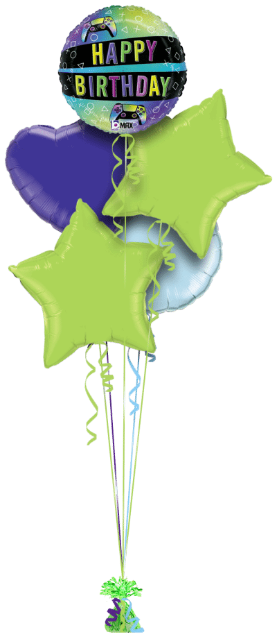Birthday Gamer Balloon Bunch
