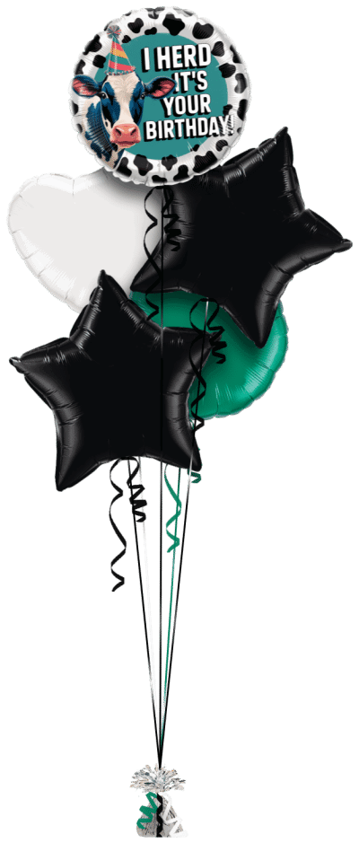 I Herd its your Birthday Balloon Bunch