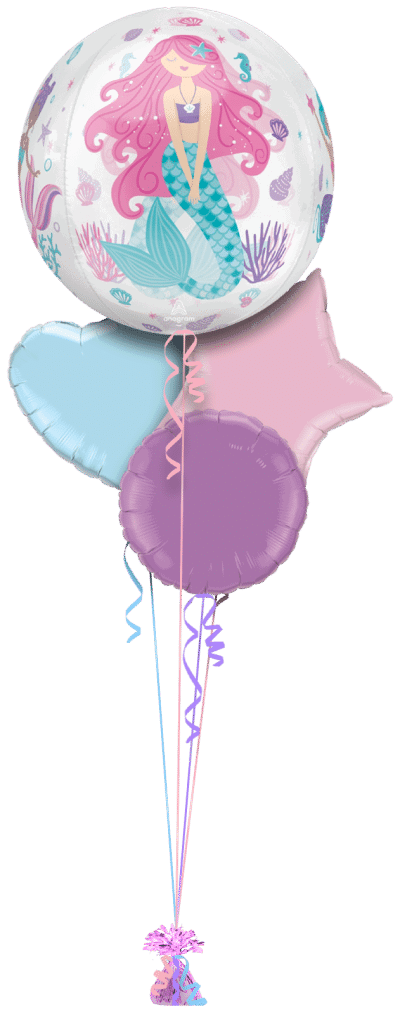 Mermaid Orbz Balloon Bunch