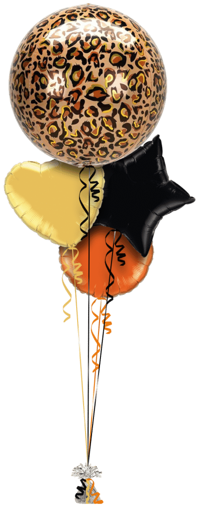 Leopard Print Orbz Balloon Bunch