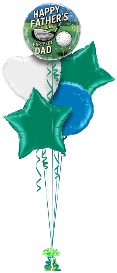Fathers Day Par-Fect Dad Balloon Bunch