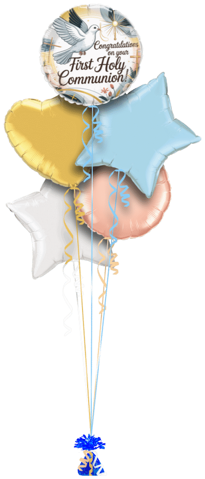 First Communion Balloon Bunch
