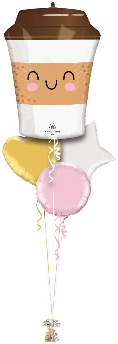 Sippy Friends Boba Coffee Balloon Bunch