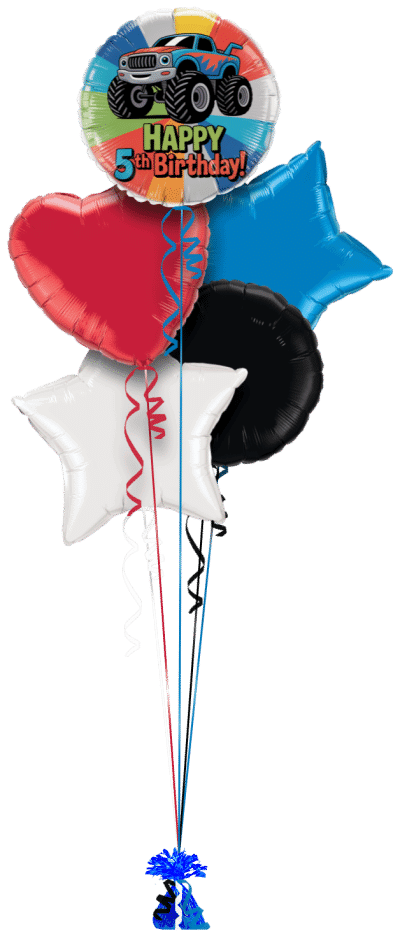 5th Birthday Balloon Bunch