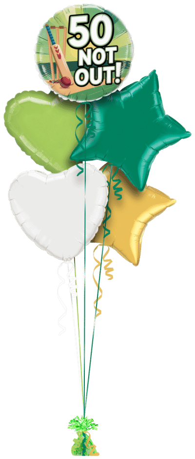 50 Not Out Balloon Bunch
