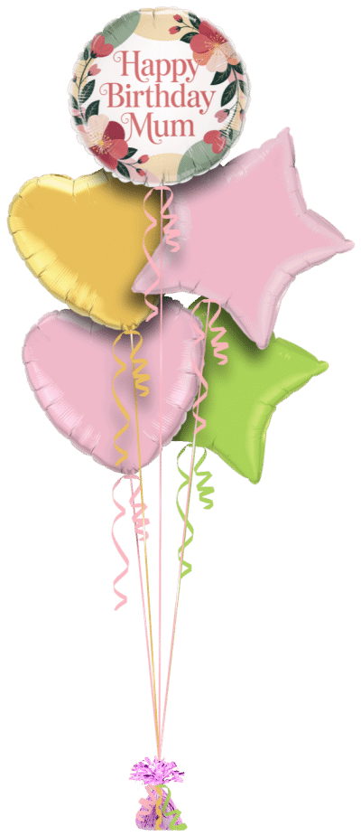 Birthday Mum Balloon Bunch