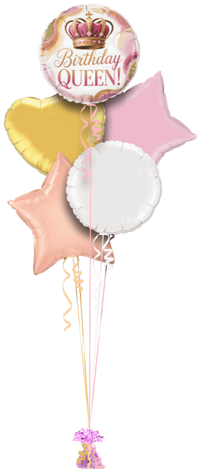 Birthday Queen Balloon Bunch