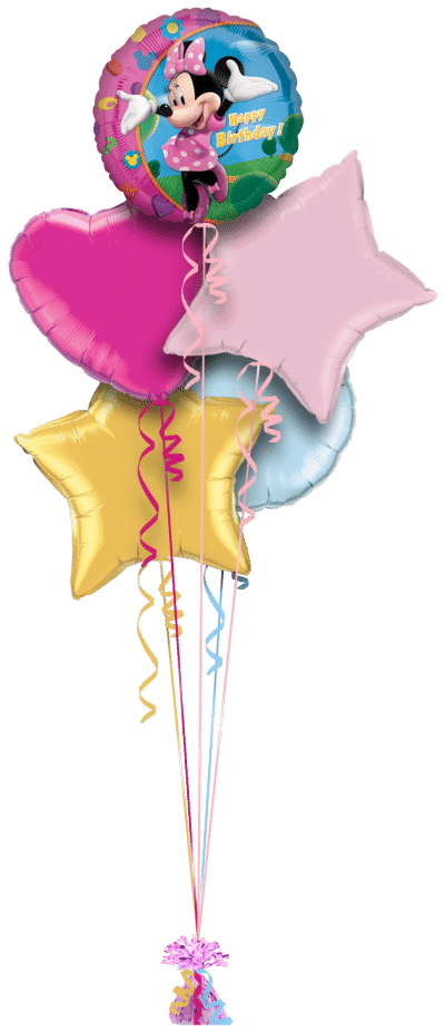 Minnie Birthday Balloon Bunch