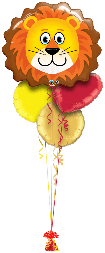 Loveable Lion Balloon Bunch