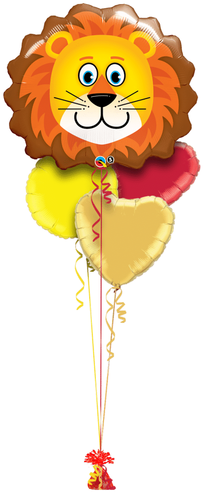 Loveable Lion Balloon Bunch