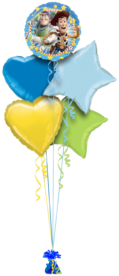 Buzz And Woody Stars Balloon Bunch