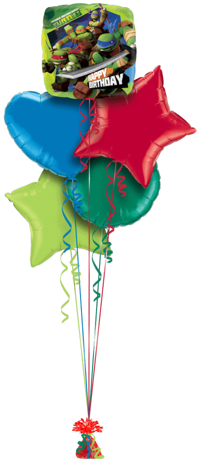 Teenage Mutant Ninja Turtles Birthday Balloon Bunch