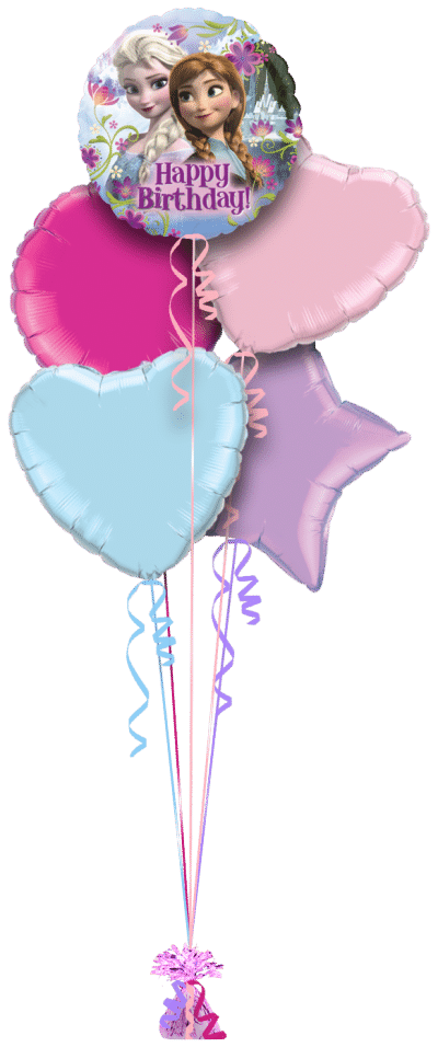 Frozen Happy Birthday Balloon Bunch