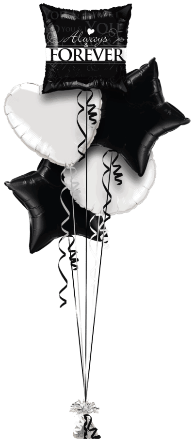 Always and Forever Balloon Bunch