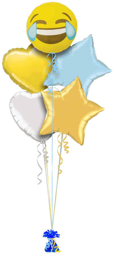 Emoji Crying Laughing Balloon Bunch