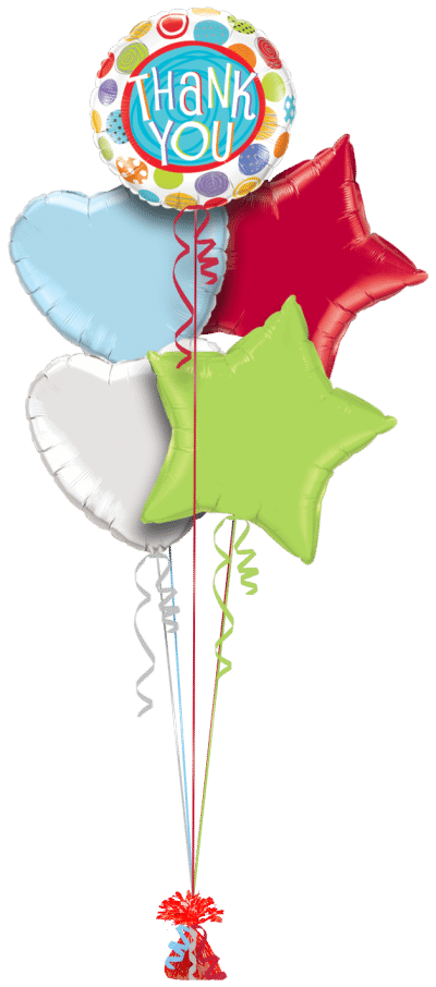 Thank You Dots Balloon Bunch