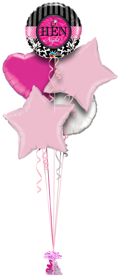 Hen Night Diamond Ring Balloon Bunch