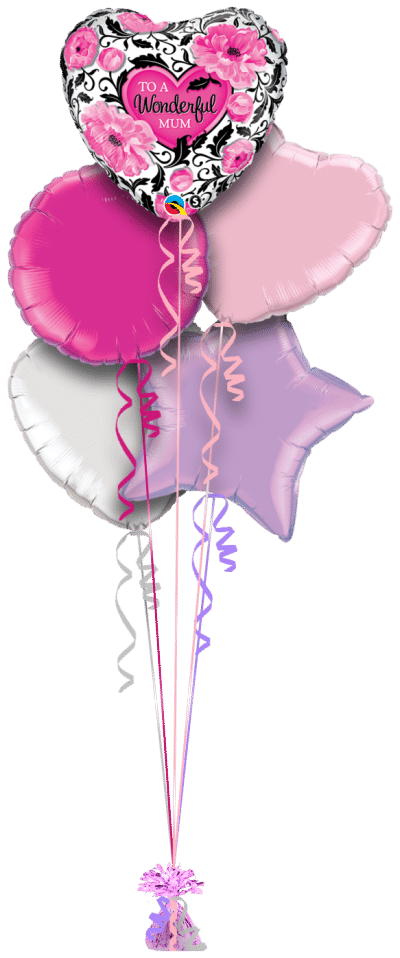 To a Wonderful Mum Balloon Bunch