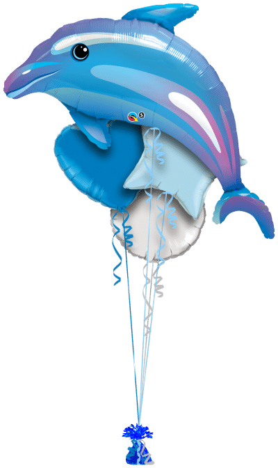 Giant Dolphin Balloon Bunch