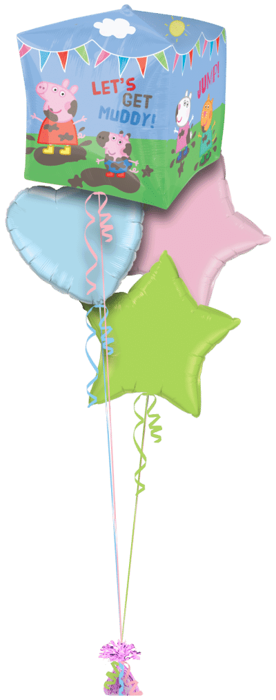 Peppa Pig and Friends Cubez Balloon Bunch