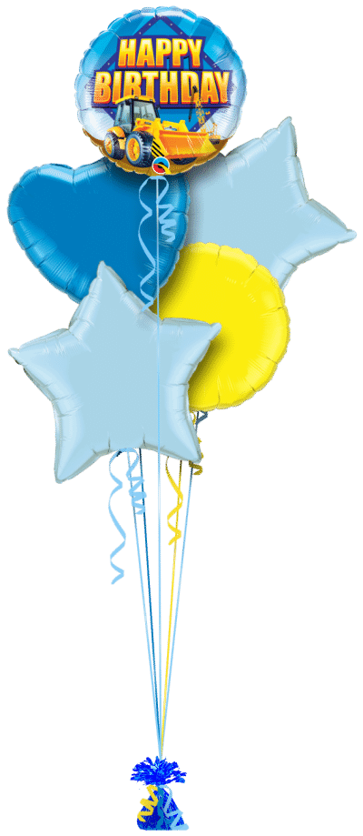 Birthday Digger Balloon Bunch