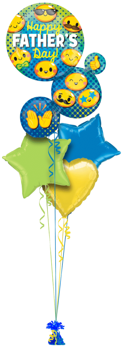 Fathers Day Emoji Fun Balloon Bunch