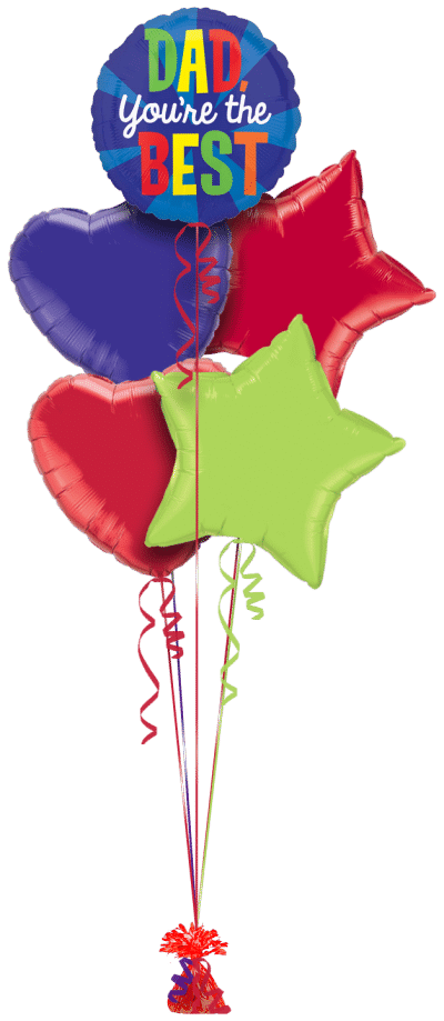 Dad you are the Best Balloon Bunch