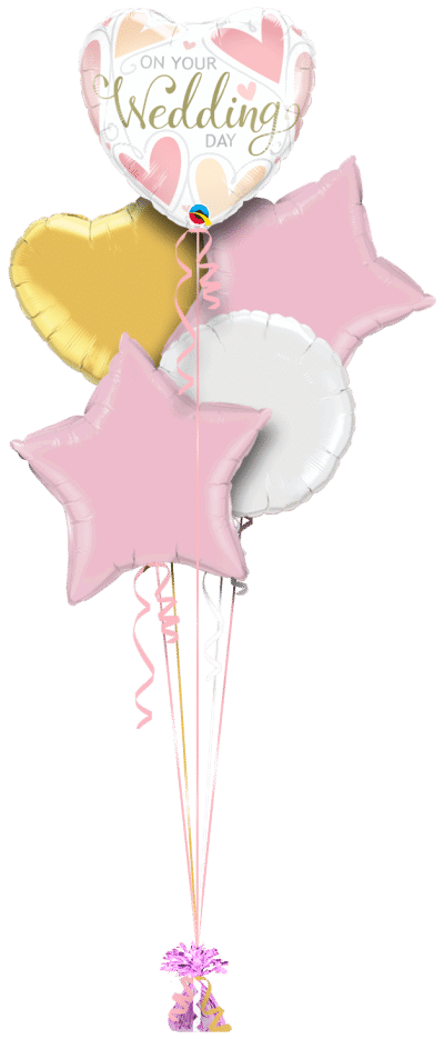 On Your Wedding Day Balloon Bunch