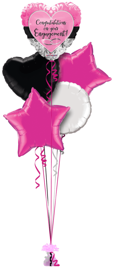 Congratulations On Your Engagement Balloon Bunch