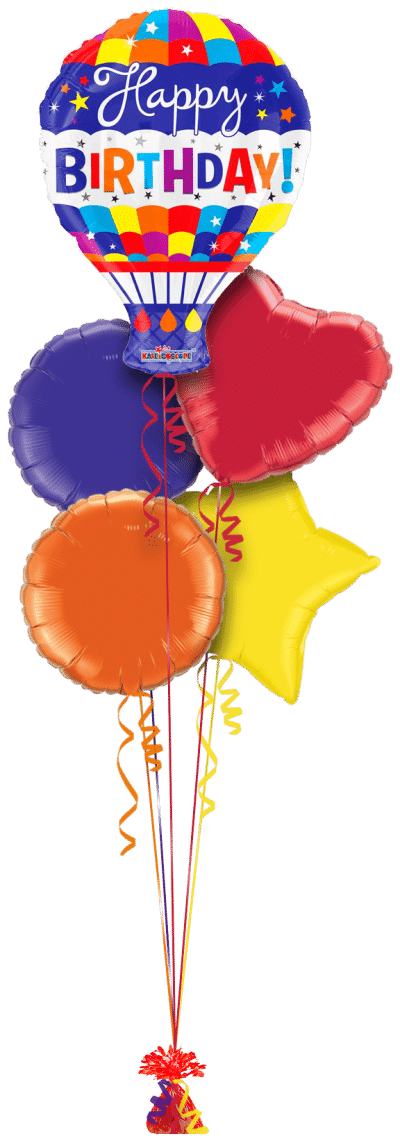 Happy Birthday Hot Air Balloon Balloon Bunch