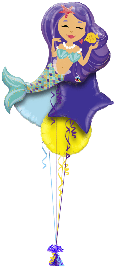 Giant Mermaid Balloon Bunch
