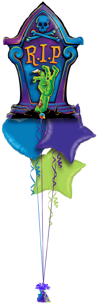 R.I.P. Tombstone Balloon Bunch