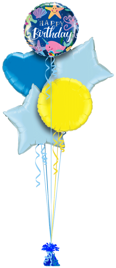 Birthday Fun Under The Sea Balloon Bunch