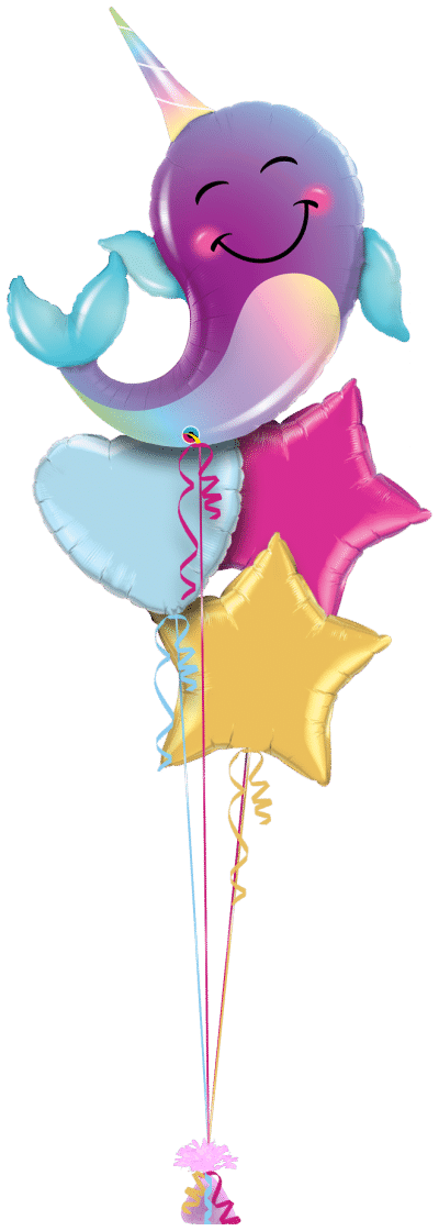 Party Narwhal Balloon Bunch