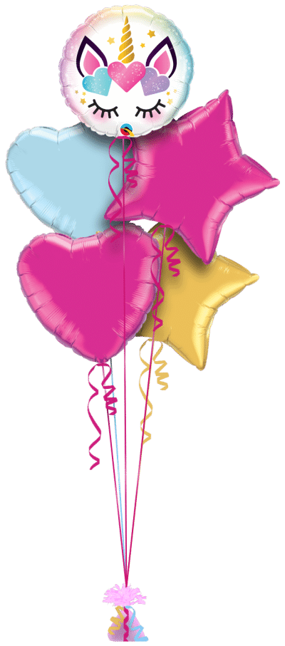 Unicorn Eye Lashes Balloon Bunch