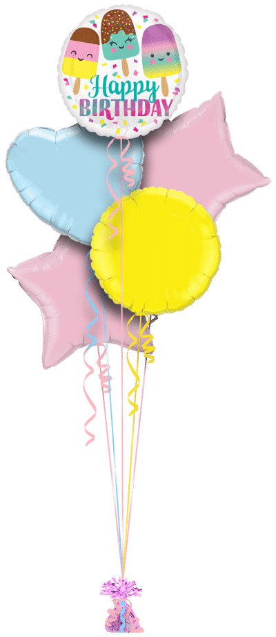 Birthday Lollipops Balloon Bunch