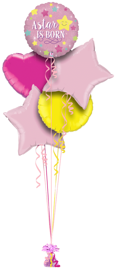 A Star Is Born Girl Balloon Bunch