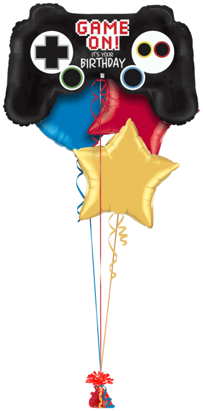 Game On Birthday Balloon Bunch