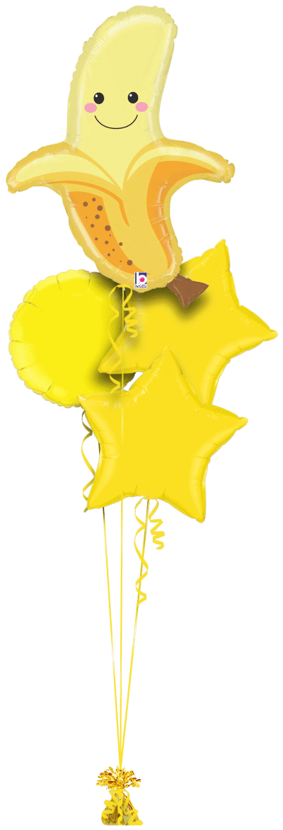 Smiling Banana Balloon Bunch